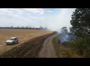 С полудня до самой ночи сальские пожарные боролись с огнём