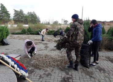 Братскую могилу привели в порядок