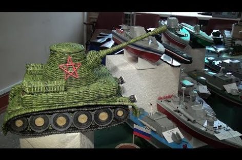 Военную технику — поделки из подручных материалов собрали сальские школьники