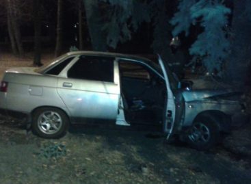 Водитель «десятки» съехал с дороги и врезался в дерево
