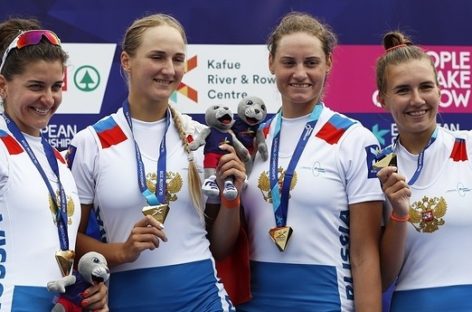 Сальчанка Елена Орябинская победила на чемпионате Европы по академической гребле
