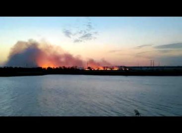На окраине Сальска, в районе Заречья, снова разгорелся пожар
