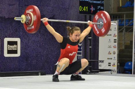 Сальская тяжелоатлетка Кристина Соболь завоевала серебро чемпионата России