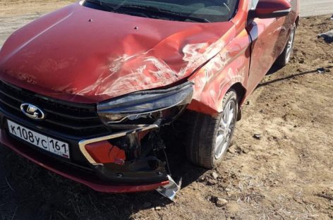 В Сальском районе при столкновении двух автомобилей пострадала 21-летняя девушка