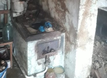 В Екатериновке горела зимняя кухня