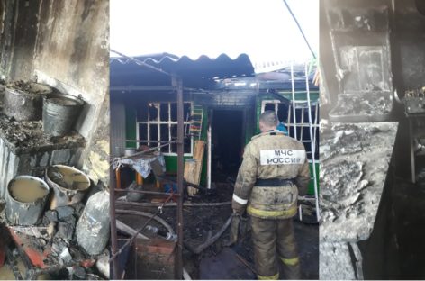 Пожар в зимней кухне на улице Трудовой разгорелся воскресным утром