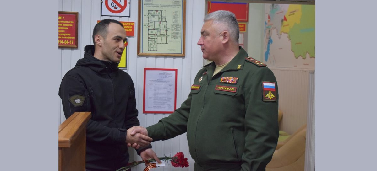 Алибек Алишанов награждён нагрудным знаком «За отличие в службе в особых условиях»