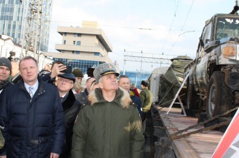 Поезд-выставка военных трофеев из Сирии побывал в Ростовской области