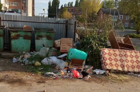 А из нашего окна только мусорка видна