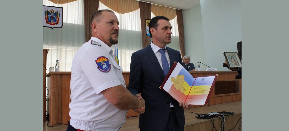 Цимлянскому казаку-дружиннику вручили Благодарственное письмо губернатора