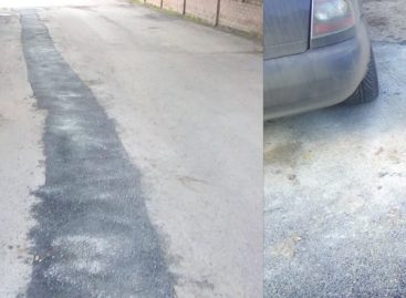 Он вернулся! На улице Ленина после замены водопровода залатали асфальт