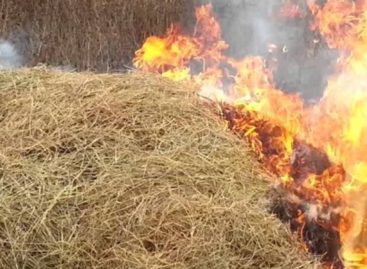 В Сандате сгорело порядка шести тонн сена