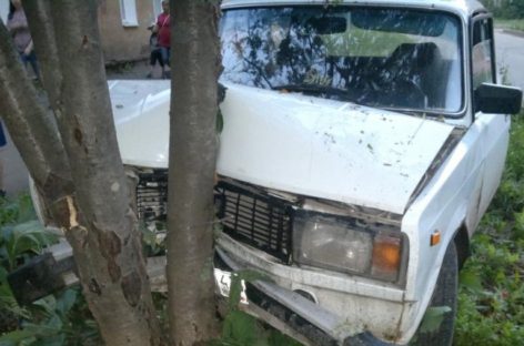 В Гиганте «пятерка» въехала в дерево