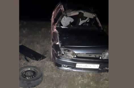 Сальчанин вёз детей в нетрезвом виде и улетел в кювет