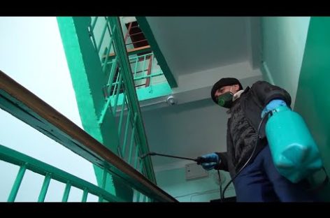 В Сальске идёт дезинфекция подъездов