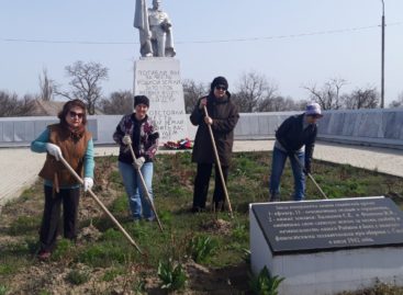 Жители Сандаты приняли участие в акции к юбилею Великой Победы