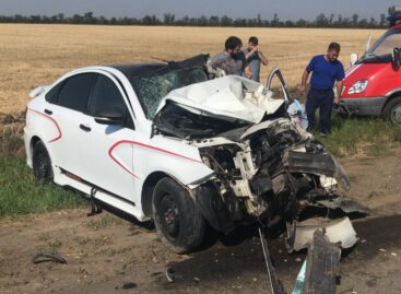 В Сальском районе водитель на «Ладе Весте» въехал в попутный  КамАЗ