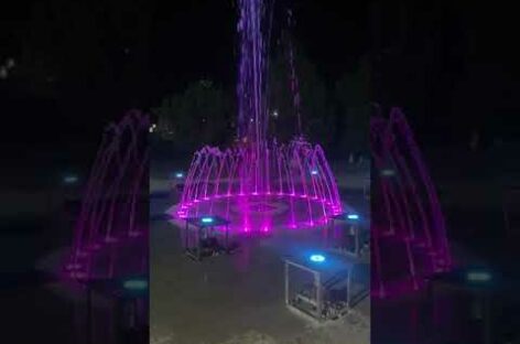 В Сальске протестировали новый фонтан в парке