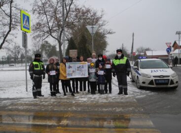 Зима прекрасна, когда безопасна: ученики пятой школы обратились к сальским водителям