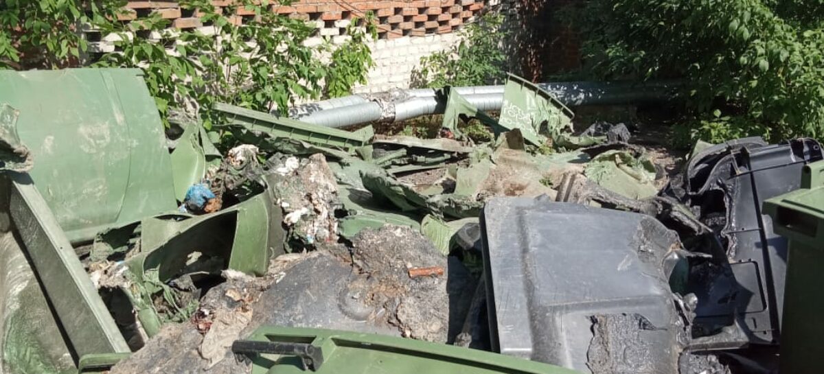 За год на Дону испортили почти 800 мусорных контейнеров. Общая сумма ущерба составила порядка 9 миллионов рублей