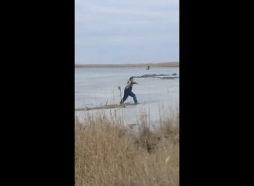 В Сальском районе любителя подлёдного лова спасли, в Весёловском — это не удалось
