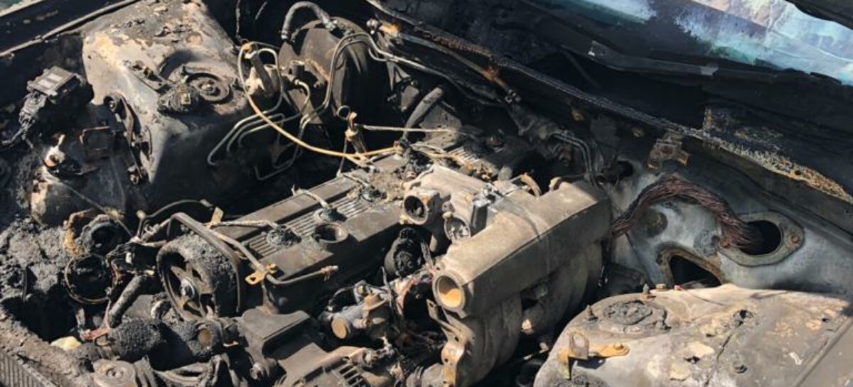 В микрорайоне Ново-Сальск горела «Toyota»