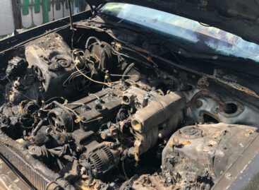 В микрорайоне Ново-Сальск горела «Toyota»