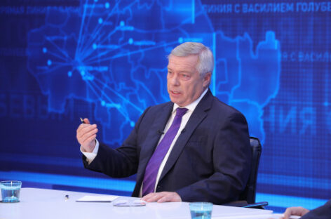 Василий Голубев пообщался с жителями Дона на прямой линии