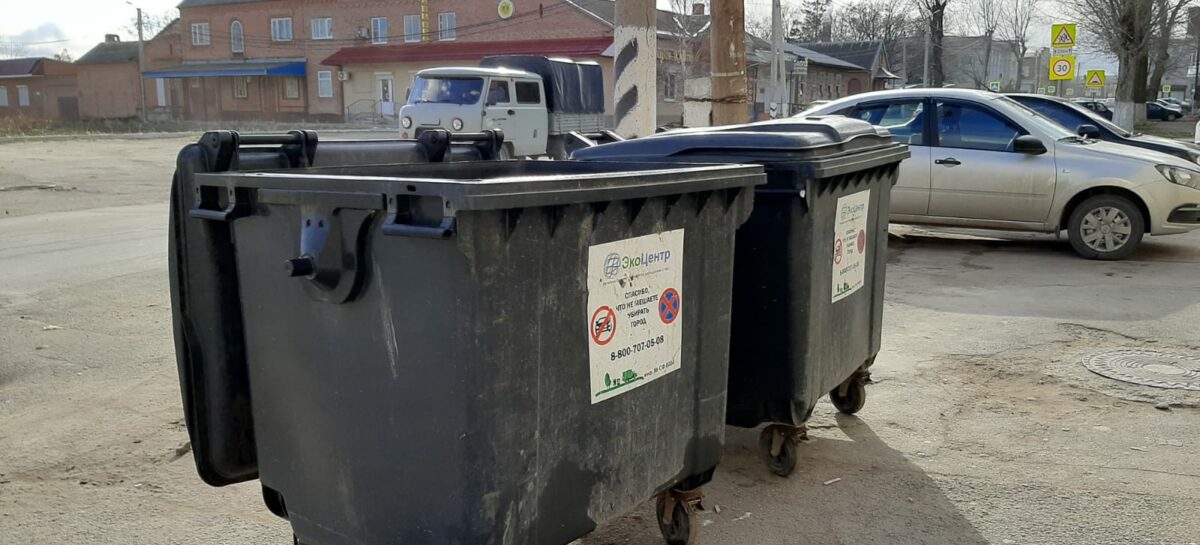 Мусорные баки оказались прямо на улице в центре Сальска