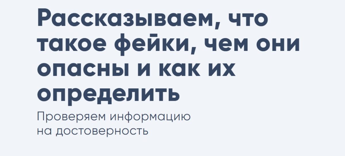 Аналитики антифейкового сервиса «Лапша»