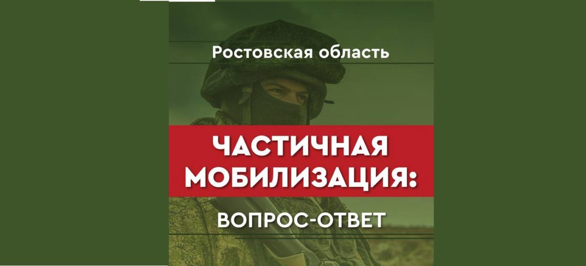 Чат-бот о деталях частичной мобилизации запущен в Ростовской области