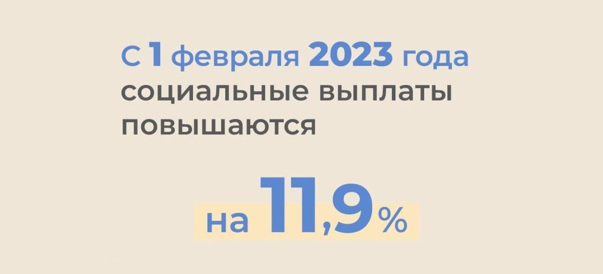С 1 февраля целый ряд выплат и пособий, в том числе детских, будет проиндексирован на 11,9%.