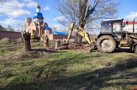 В центре пос. Гигант Сальского района создаётся рекреационное пространство для детей