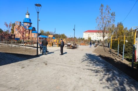 А в Гиганте — снова радость: в посёлке открыли многофункциональную площадку для детей и взрослых