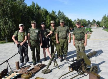 Волонтёры Сальского филиала региональной поисковой организации «Миус-фронт» организовали выставку оружия в городском парке