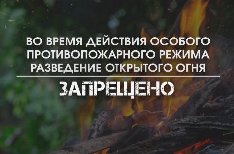 Сальчанам напомнили, что особый противопожарный режим всё ещё действует