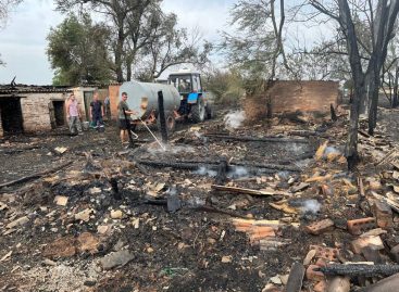 В Сальском районе произошёл пожар из-за неосторожного обращения с огнём