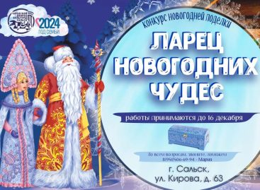 Городской Дворец культуры в Сальске приглашает принять участие в конкурсе поделок «Ларец новогодних чудес»