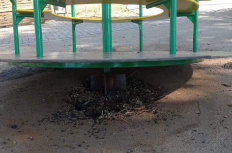 Вандалы добрались до зоны отдыха на Осипенко Разина и Пугачева в Сальске