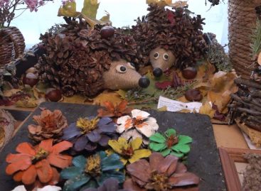 Ярко, красиво, с запахом осени: станция юных техников представила выставку детских поделок из природного материала