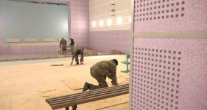 В Саду памяти Степного Кургана высадили растения, в Доме культуры заканчивается ремонт