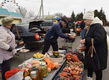 Ярмарка выходного дня в Сальске впервые прошла площадке у входа в городской парк на ул. Московской