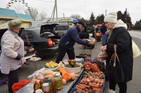 Ярмарка выходного дня в Сальске впервые прошла площадке у входа в городской парк на ул. Московской