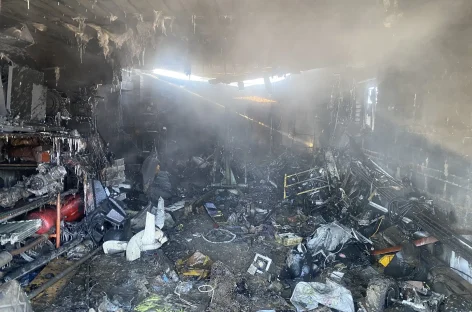 В Сальском районе загорелась кухня, совмещённая с гаражом