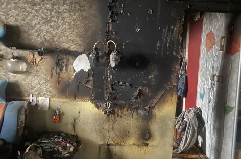 В центре Сальска, в многоквартирном доме, произошёл пожар