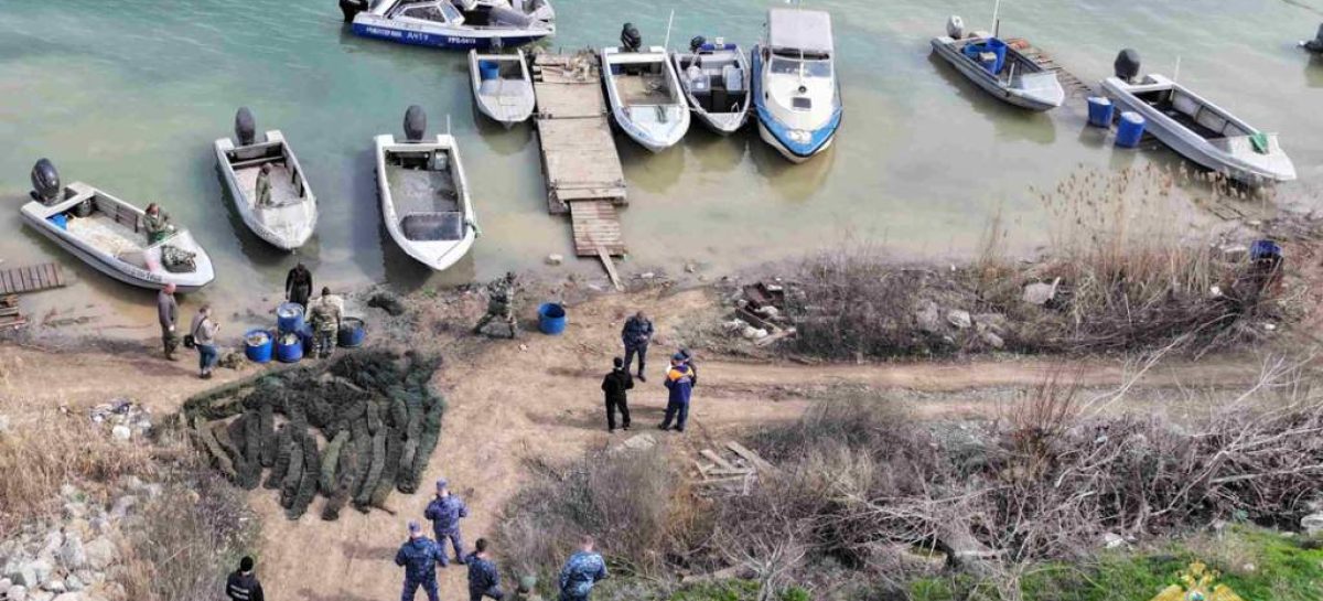 Полицейские в ходе операции «Путина – 2026» очистили акваторию Цимлянского водохранилища от браконьерских ловушек