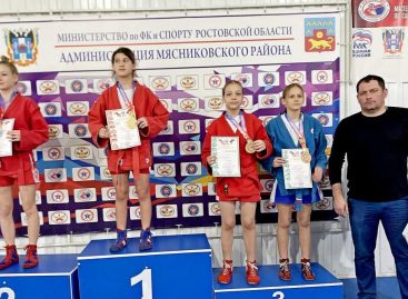 «Бронзу»  первенства Дона по самбо завоевала сальчанка Дарья Пиденко