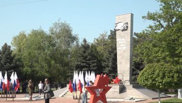 С песнями и военной техникой: 81 годовщину Победы отметили сальчане